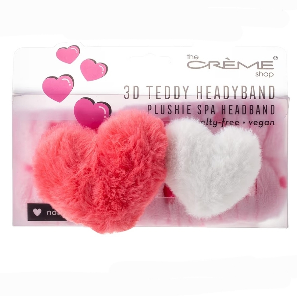 The Creme Shop 3D Teddy Headyband‎ Plushie Spa Headband "Not Your Baby" Vegan